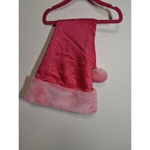 Victoria Secret Hot Pink Santa Hat Glam Sparkle Rhinestones Sexy Little Things